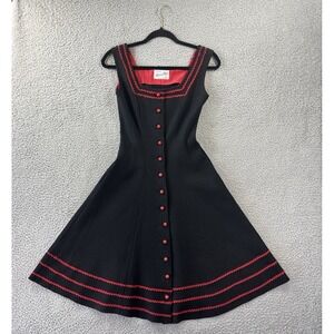 Vintage Alicia Fair Dress Womens‎ XS ? Pockets 30" B 30" W 24" L 39" Felt 50s